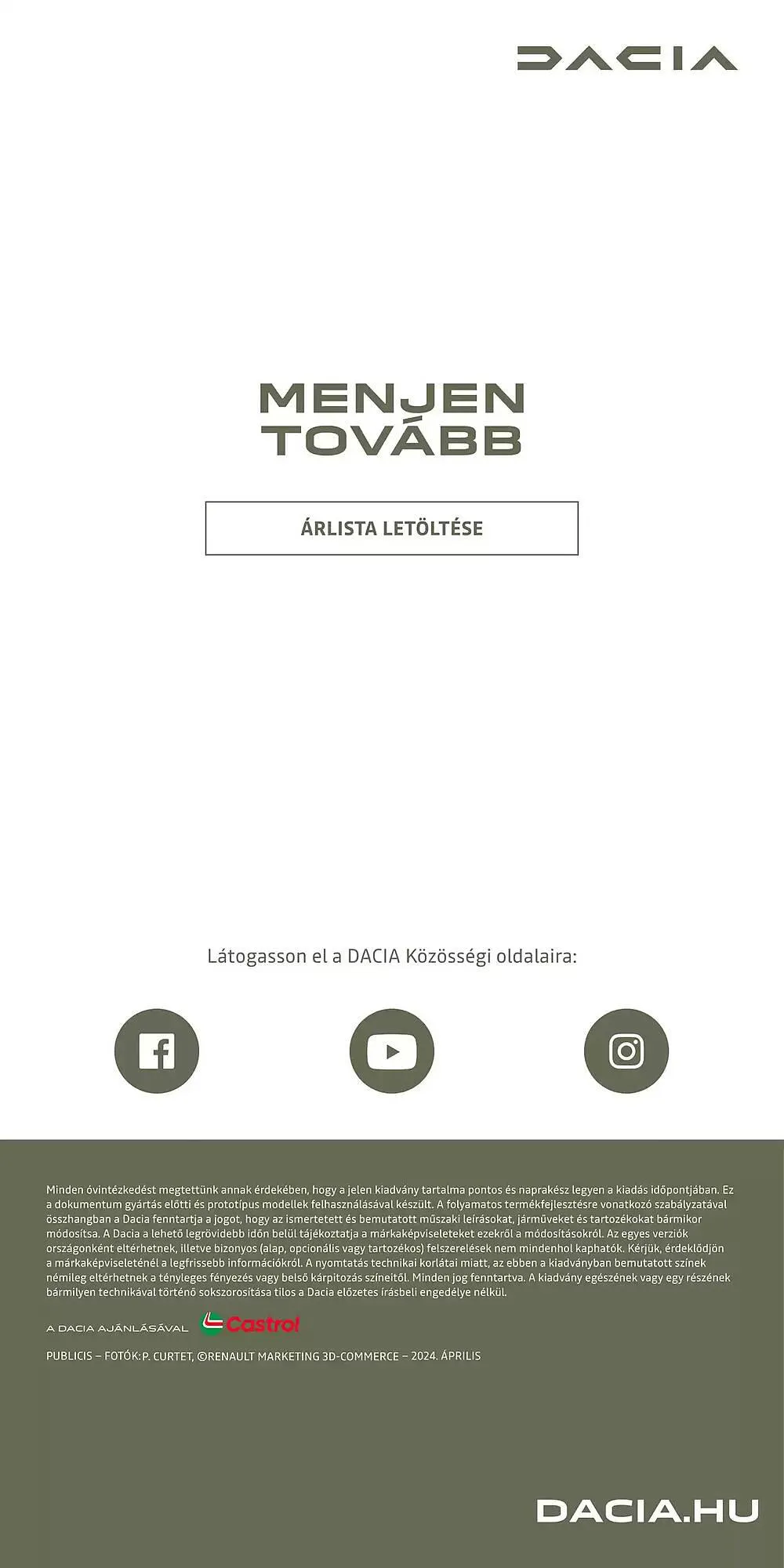 Katalógus Dacia akciós újság január 3.-tól június 30.-ig 2025. - Oldal 11