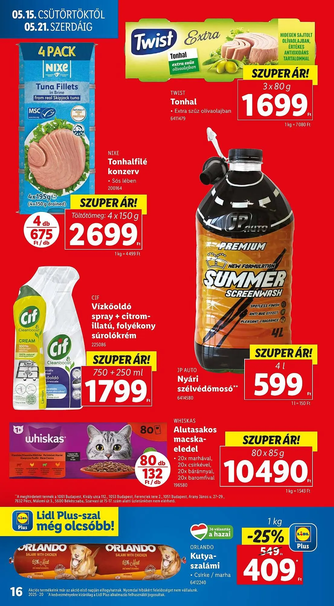 Katalógus Lidl akciós újság május 15.-tól május 21.-ig 2025. - Oldal 16