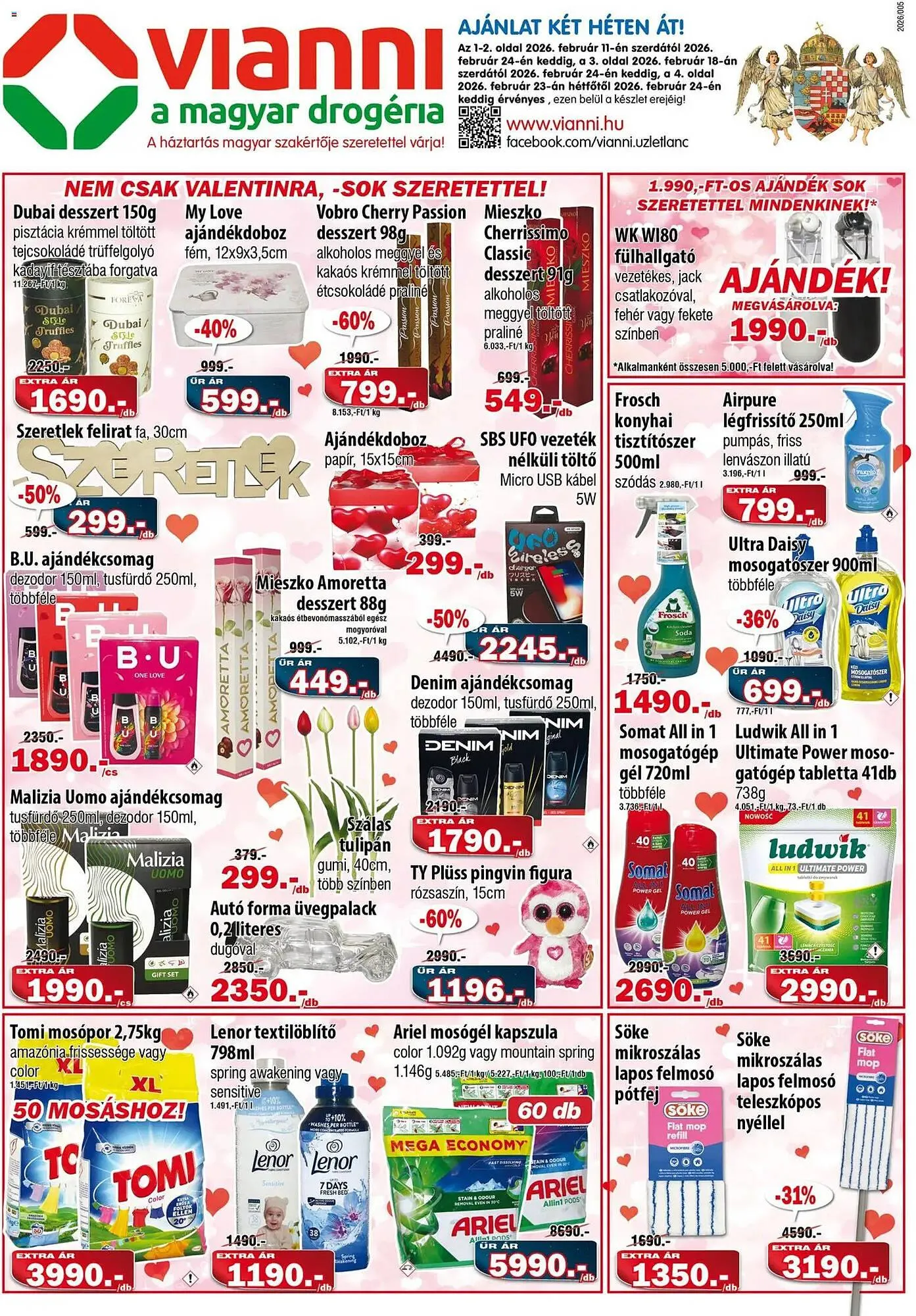 Katalógus Vianni Drogéria akciós újság február 11.-tól február 24.-ig 2026. - Oldal 1