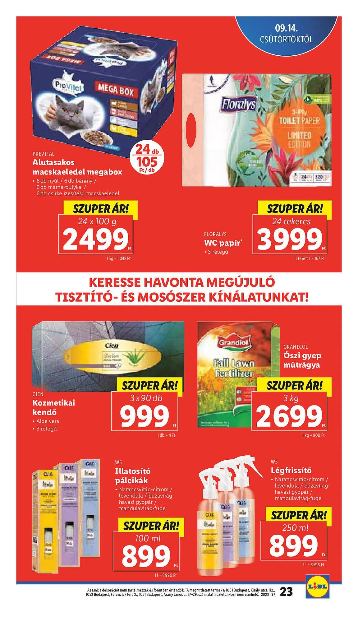Katalógus Lidl akciós újság szeptember 14.-tól szeptember 20.-ig 2023. - Oldal 23