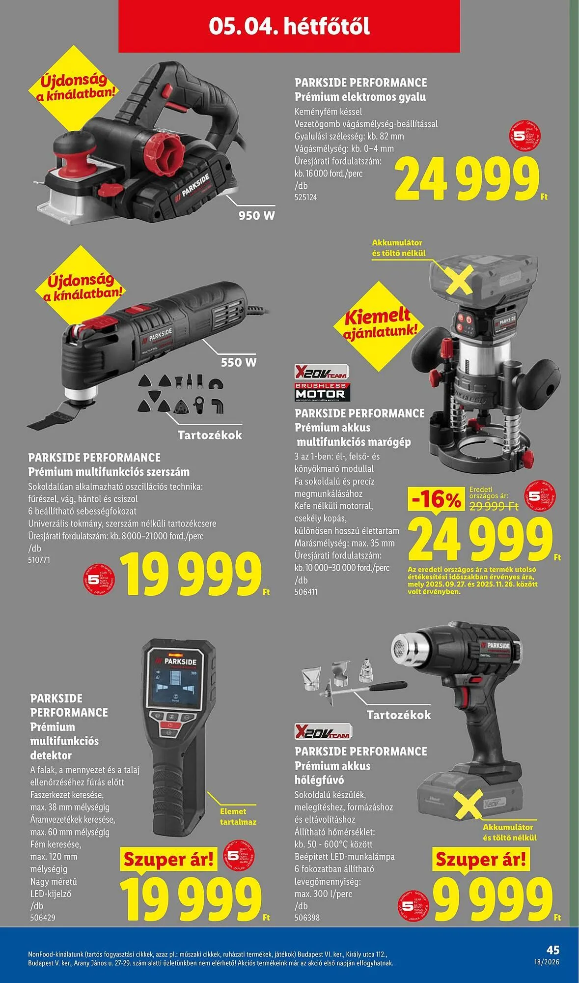 Katalógus Lidl akciós újság április 30.-tól május 6.-ig 2026. - Oldal 45