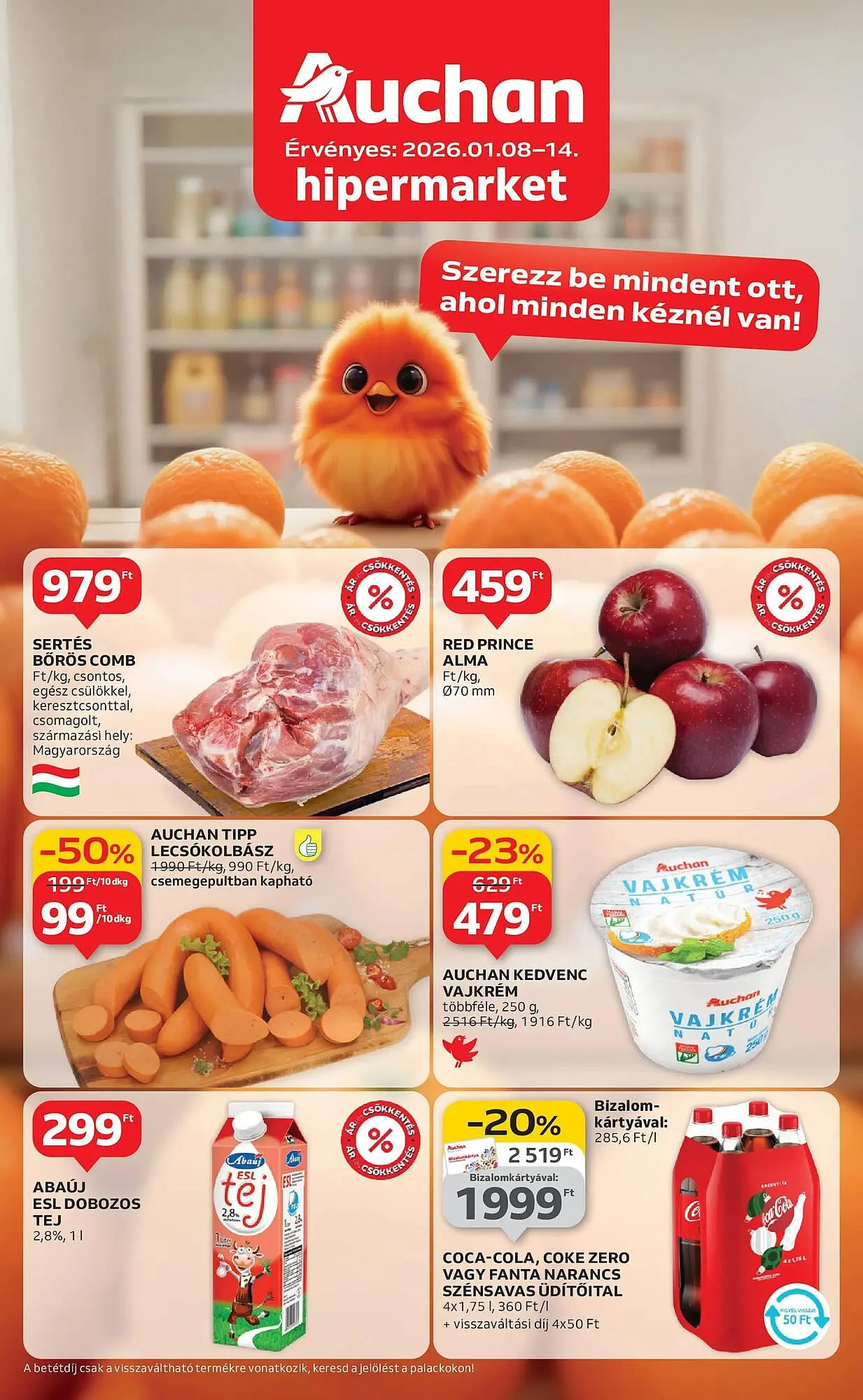 Katalógus Auchan akciós újság január 8.-tól január 14.-ig 2026. - Oldal 1