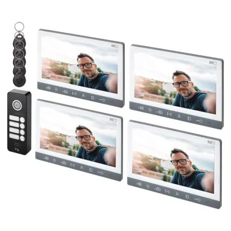 EMOS Video kaptulefon szett (4xH3015+H3018)