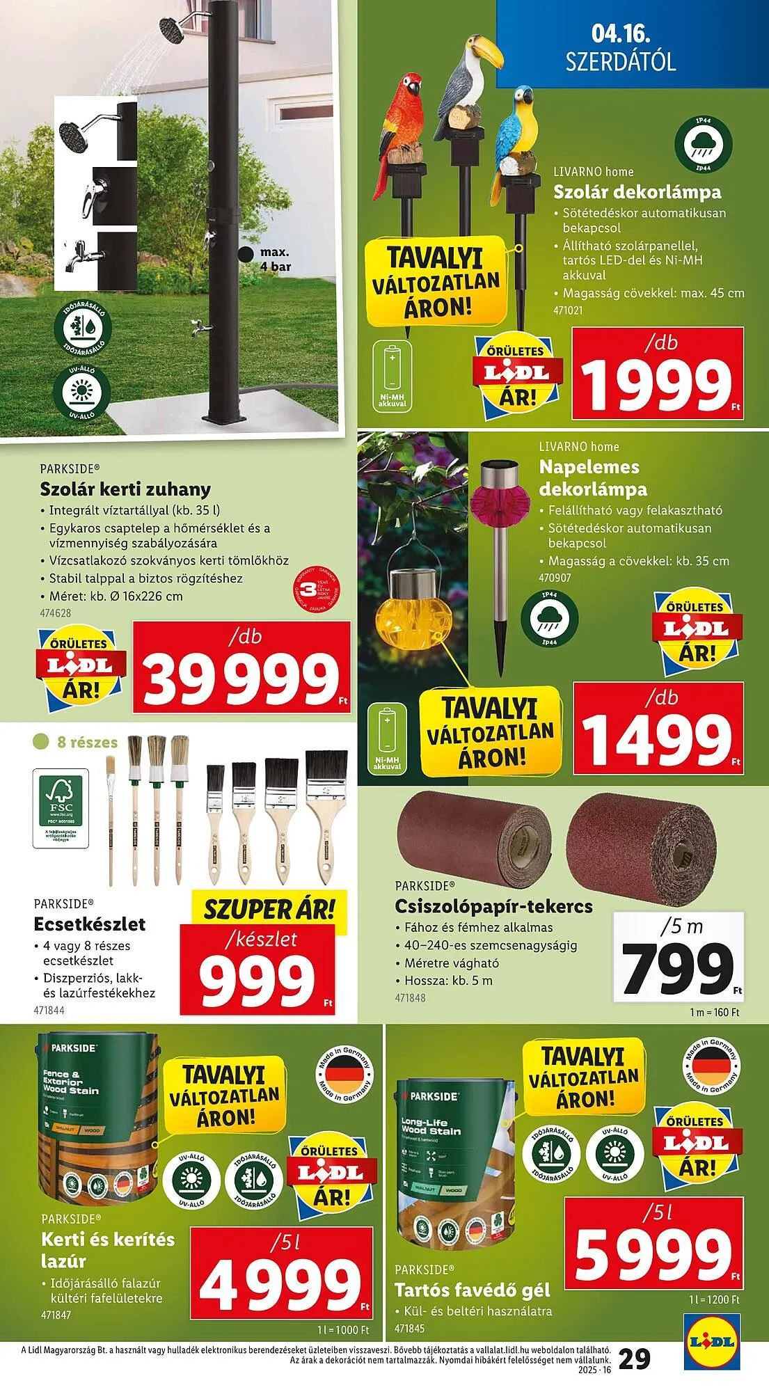 Katalógus Lidl akciós újság április 16.-tól április 19.-ig 2025. - Oldal 29