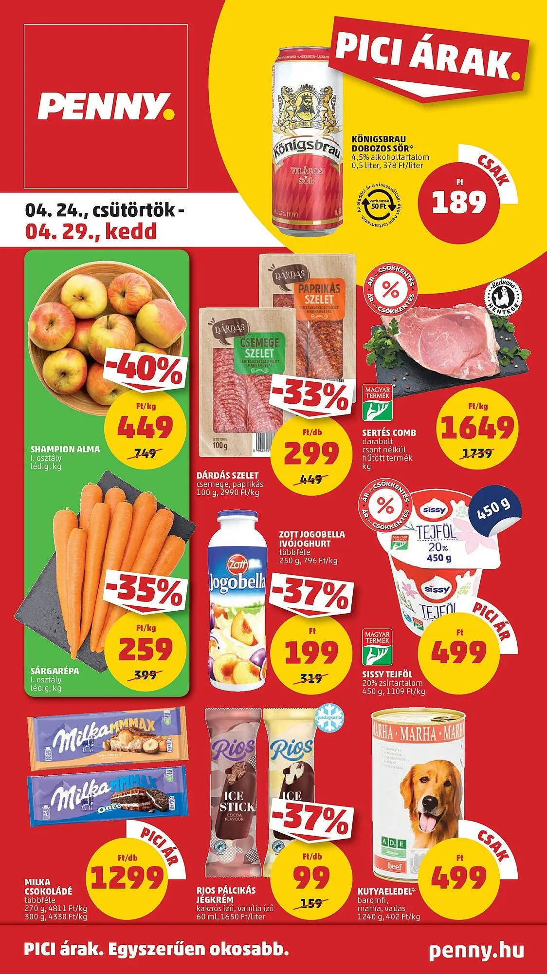Katalógus PENNY akciós újság április 24.-tól április 29.-ig 2025. - Oldal 1