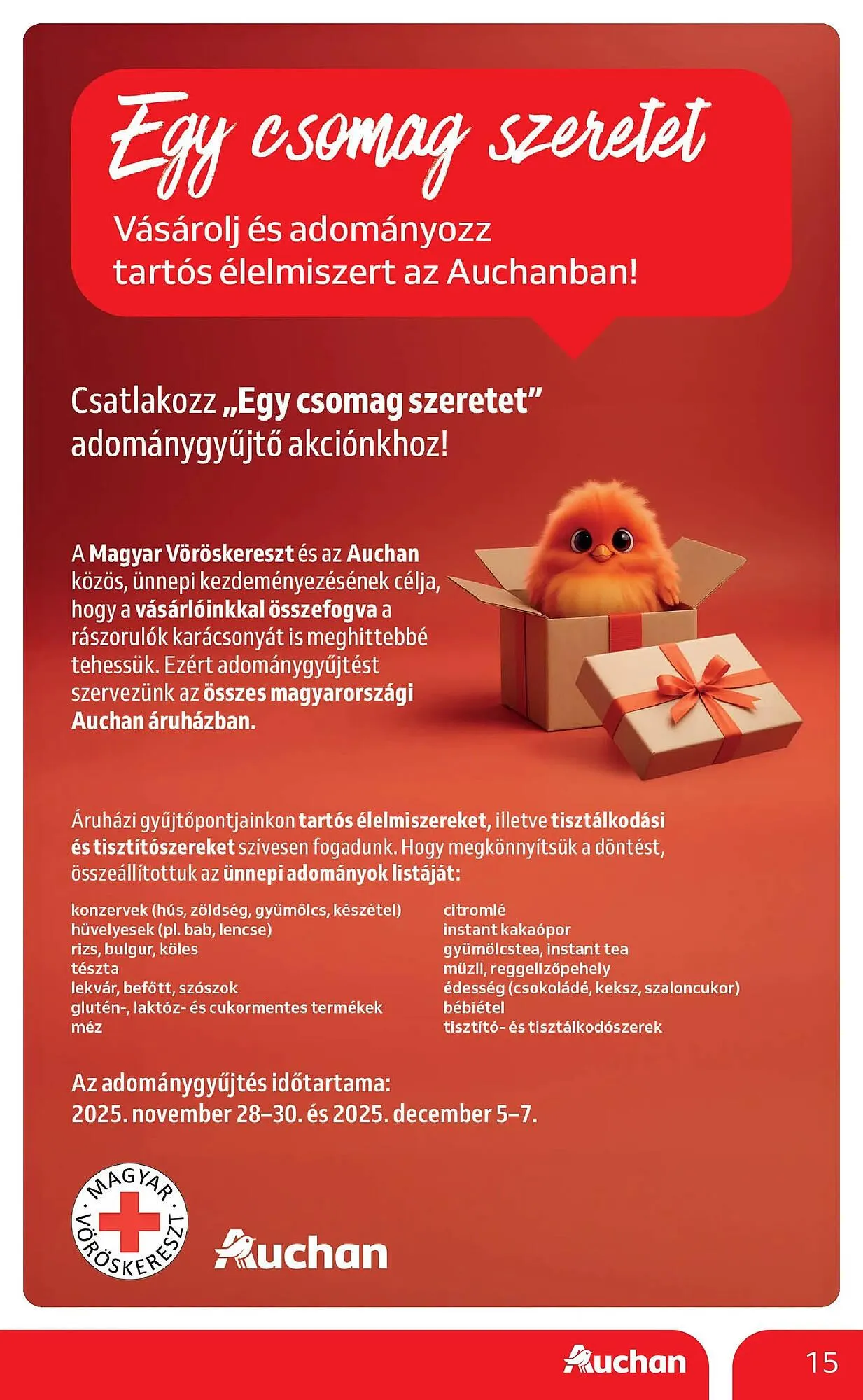 Katalógus Auchan akciós újság december 4.-tól december 10.-ig 2025. - Oldal 15