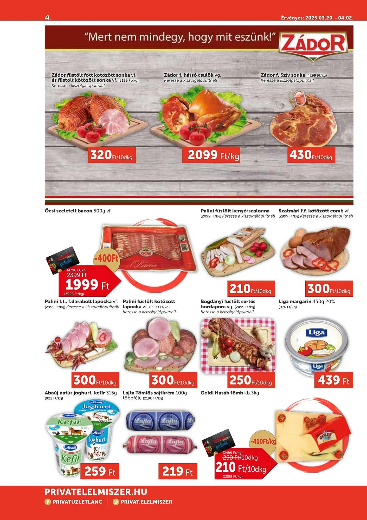 Katalógus PRIVÁT akciós újság március 20.-tól április 2.-ig 2025. - Oldal 4