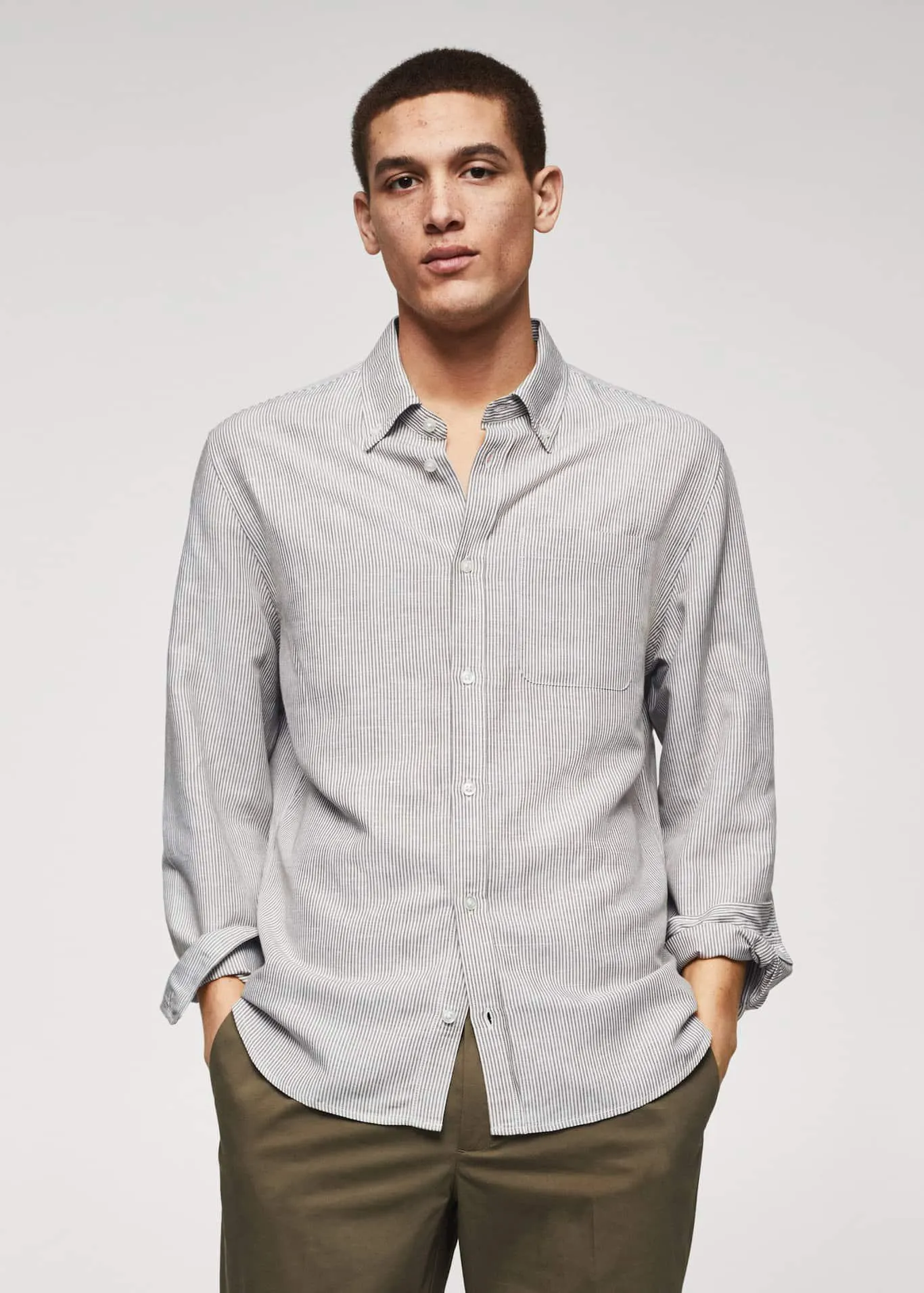 Túlméretezett csíkos ing