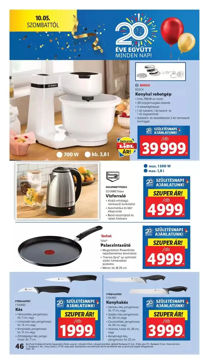 Katalógus Akciós újság – 40. hét október 3.-tól október 9.-ig 2024. - Oldal 46