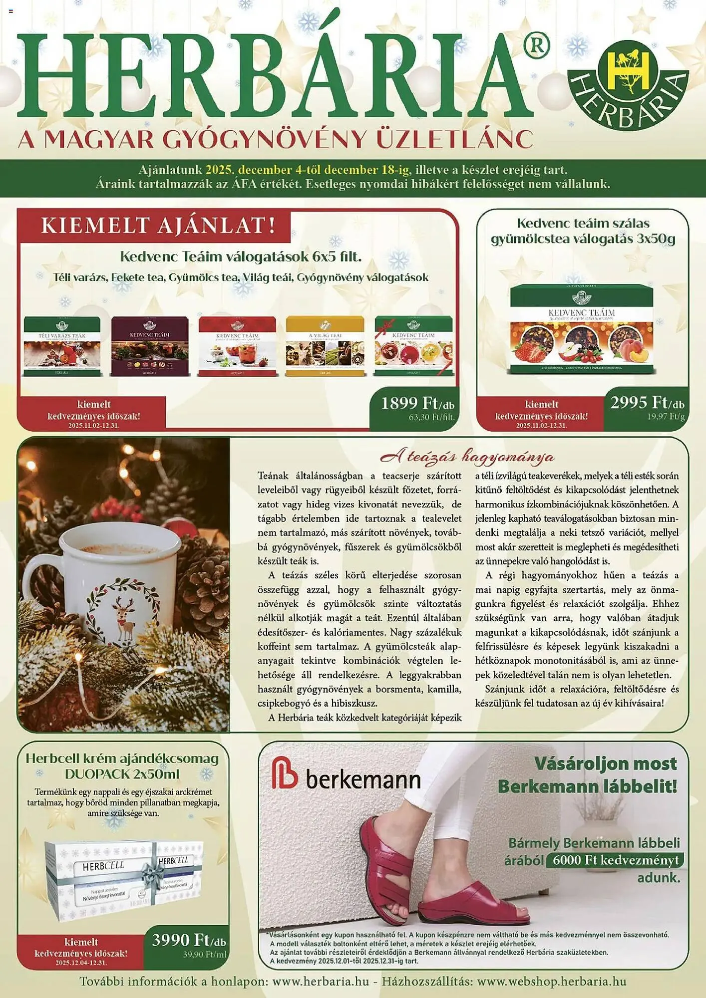 Herbária akciós újság - 1