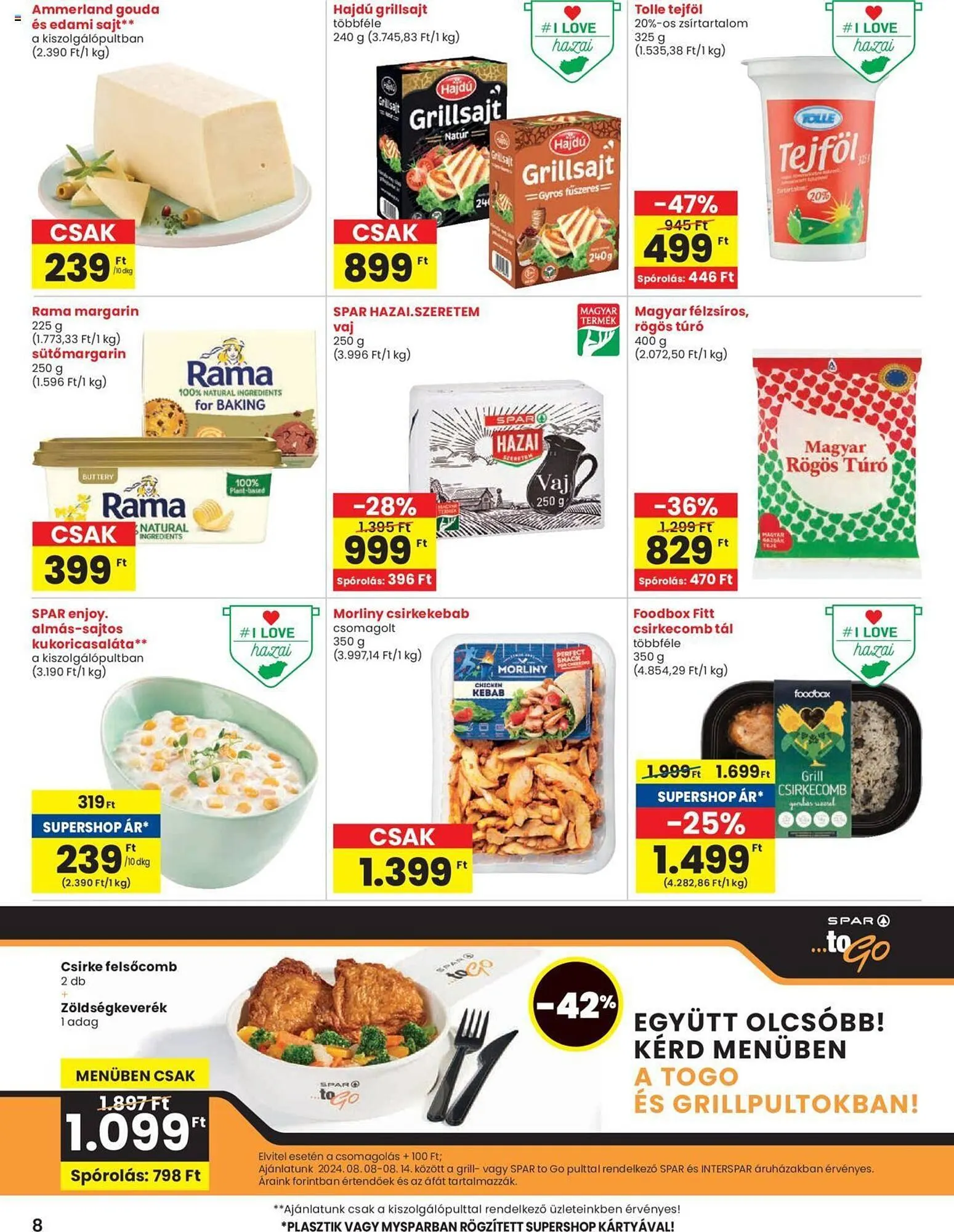 Katalógus Spar akciós újság augusztus 8.-tól augusztus 8.-ig 2024. - Oldal 8