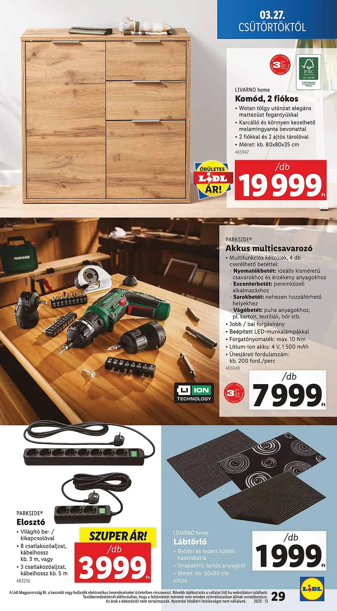 Katalógus Lidl akciós újság március 27.-tól április 2.-ig 2025. - Oldal 29