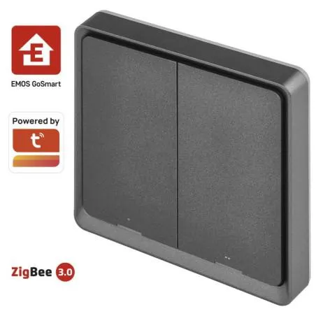 GoSmart Okos hordozható 2 funkciós szcenárió kapcsoló IP-2002ZB, ZigBee 3.0