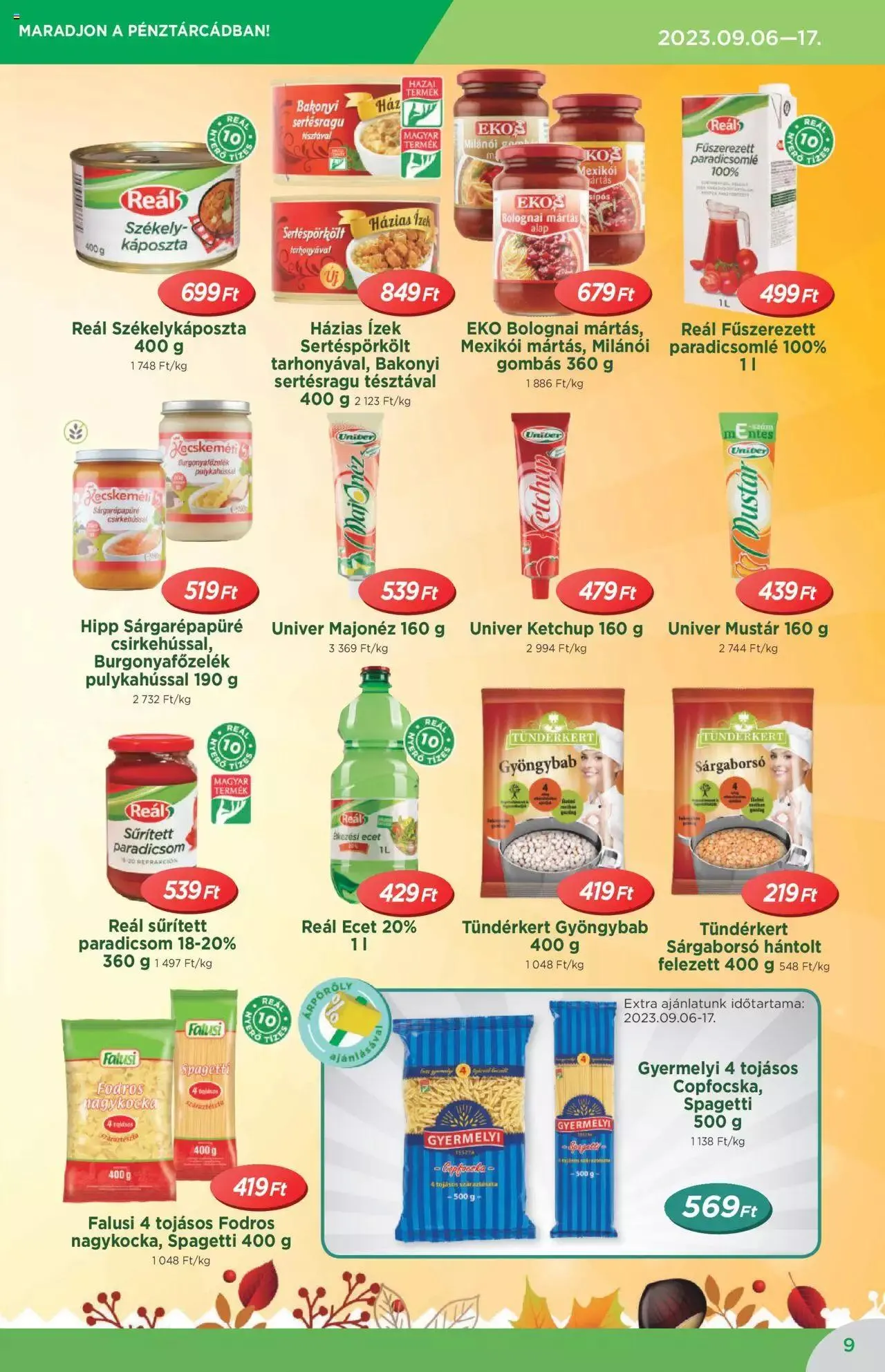 Katalógus Reál Akciós újság szeptember 6.-tól szeptember 17.-ig 2023. - Oldal 9