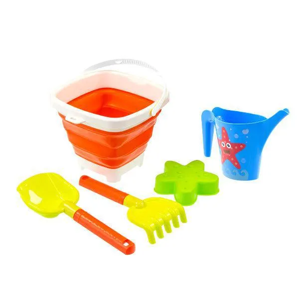 Homokozó szett összecsukható vödörrel