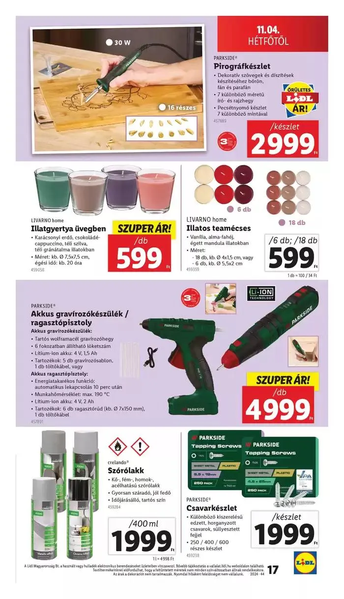 Katalógus Nonfood kínálatunk - 44. hét október 31.-tól november 6.-ig 2024. - Oldal 17