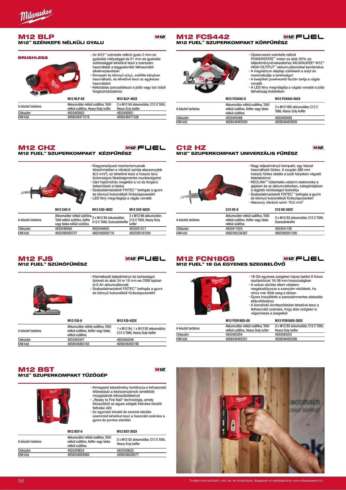 Katalógus Milwaukee akciós újság szeptember 16.-tól december 31.-ig 2026. - Oldal 56