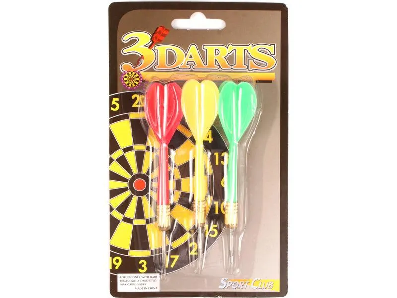 Darts fémhegyű dobónyíl 3 darabos készlet