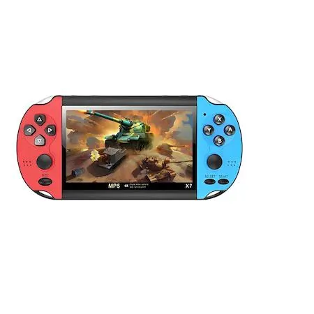 OEM X7 PLUS játékkonzol, 4,3", 8G, kék/piros 10000 játék