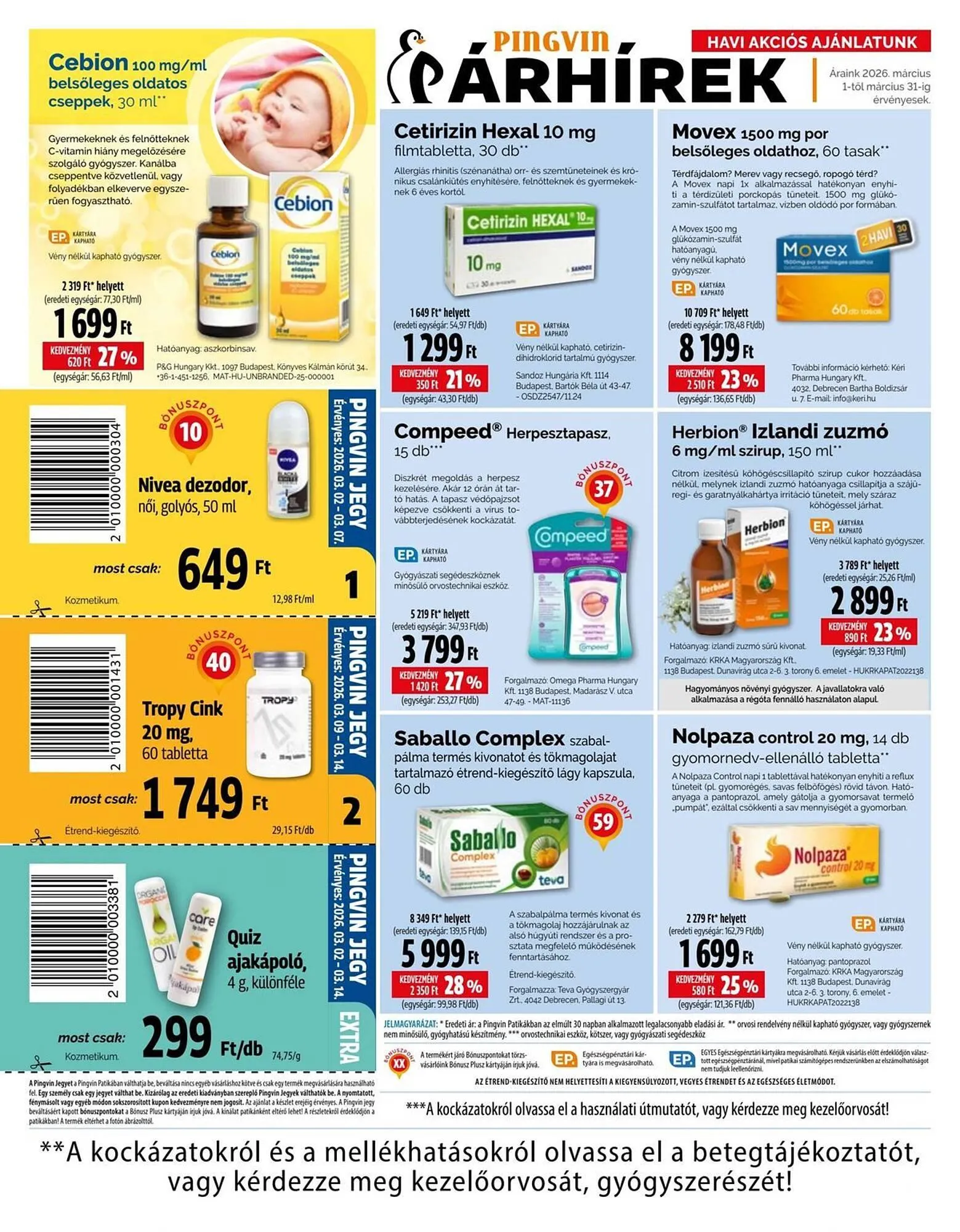 Katalógus Pingvin Patika akciós újság március 1.-tól március 31.-ig 2026. - Oldal 7