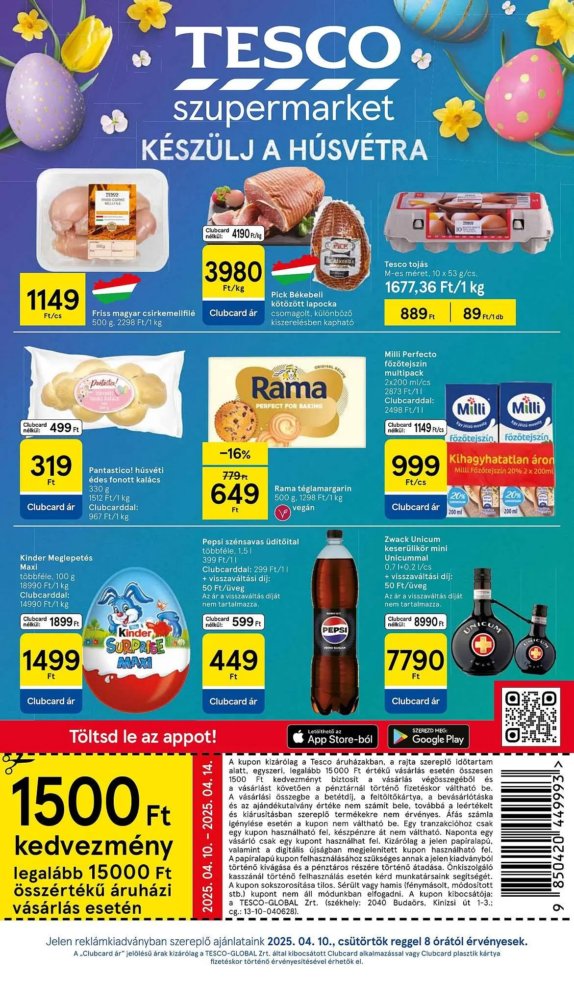 Katalógus Tesco akciós újság április 10.-tól április 16.-ig 2025. - Oldal 1