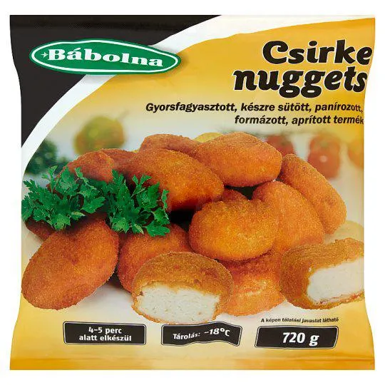 Bábolna gyorsfagyasztott csirke nuggets 720 g
