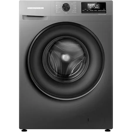 Heinner HWM-H7014IVSMTC+++ mosógép, A energiaosztály, 7 kg kapacitás, 1400 ford./perc, 15 program, Digitális kijelző, Titán szürke