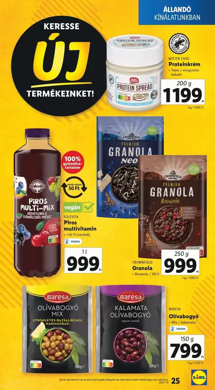 Katalógus Akciós újság – 39. hét szeptember 26.-tól október 2.-ig 2024. - Oldal 25