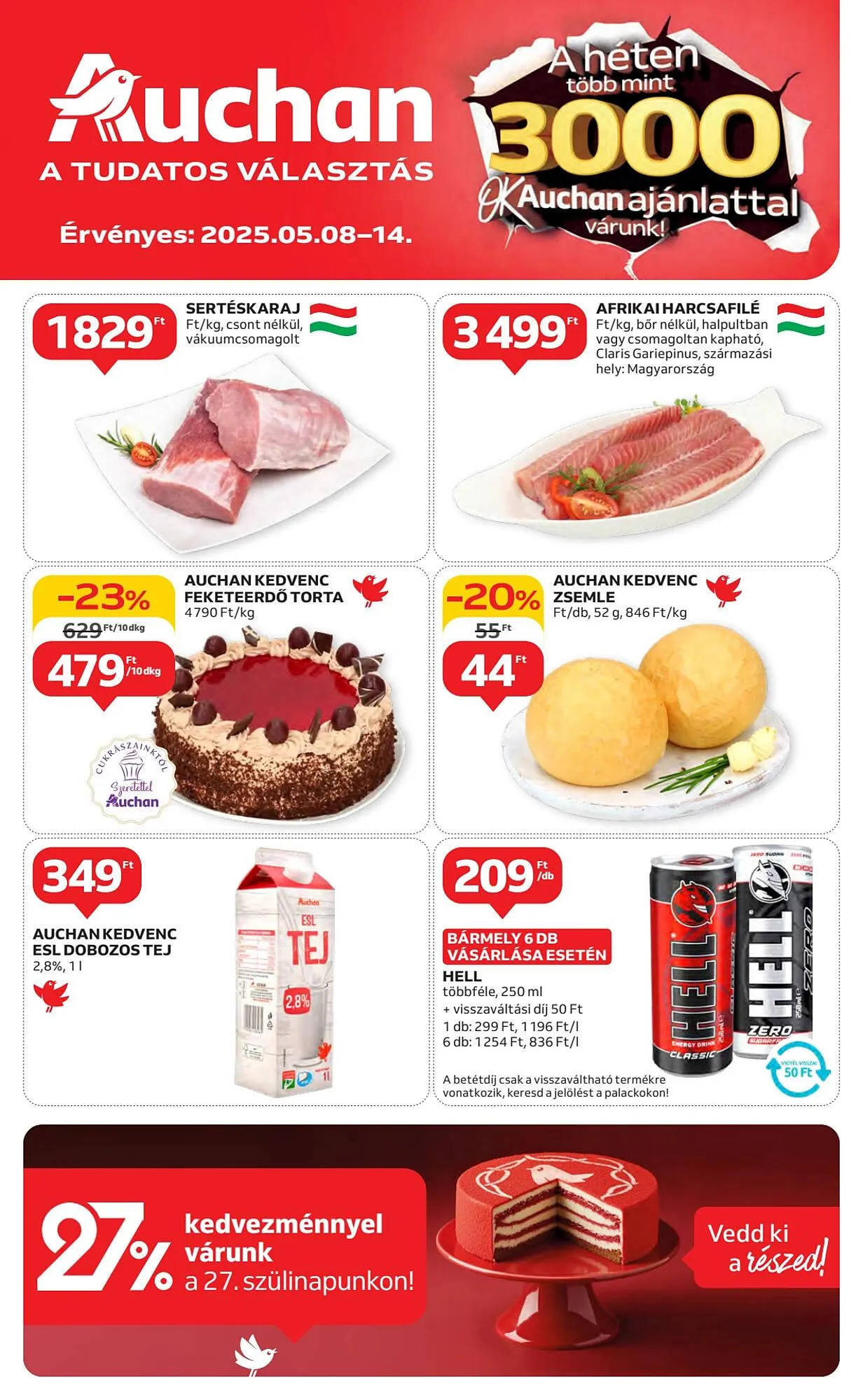 Katalógus Auchan akciós újság május 8.-tól május 14.-ig 2025. - Oldal 1