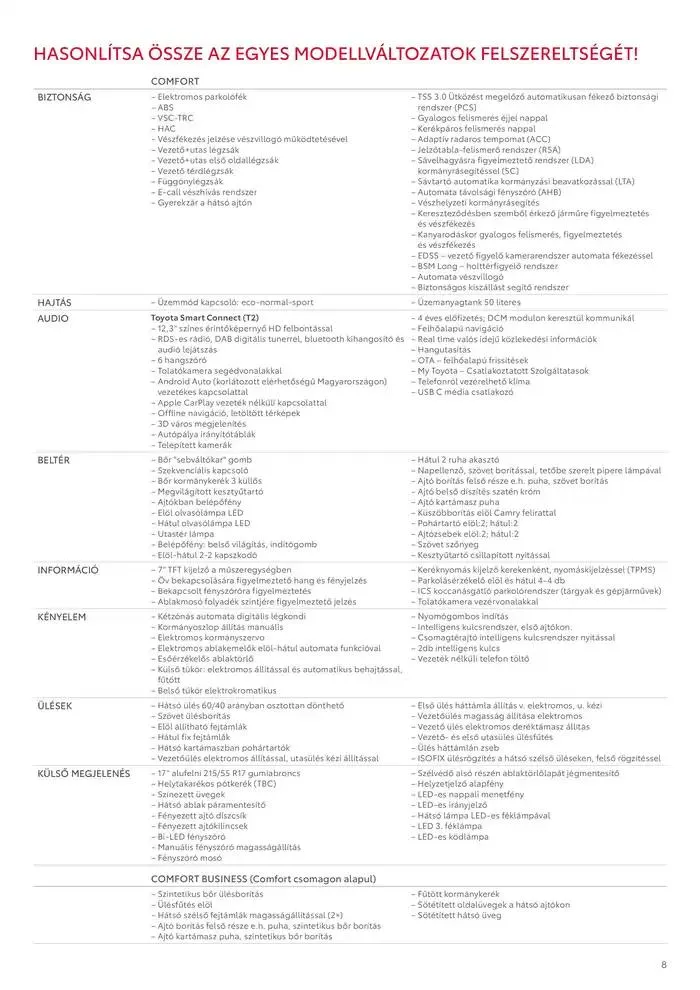 Katalógus Toyota Új Camry Hybrid február 6.-tól február 6.-ig 2026. - Oldal 8
