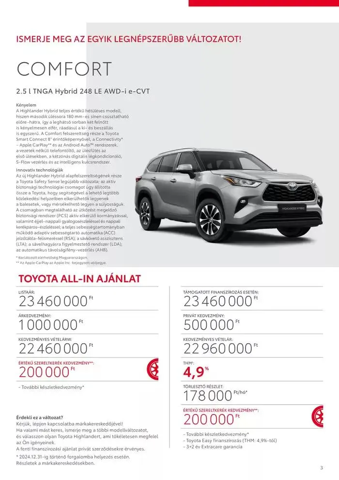 Katalógus Toyota Highlander október 3.-tól október 3.-ig 2025. - Oldal 3