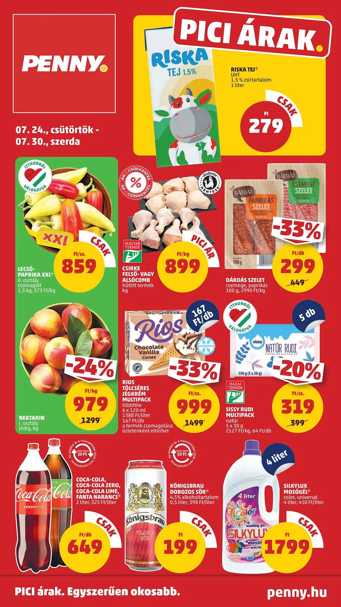 Katalógus PENNY akciós újság július 24.-tól július 30.-ig 2025. - Oldal 1