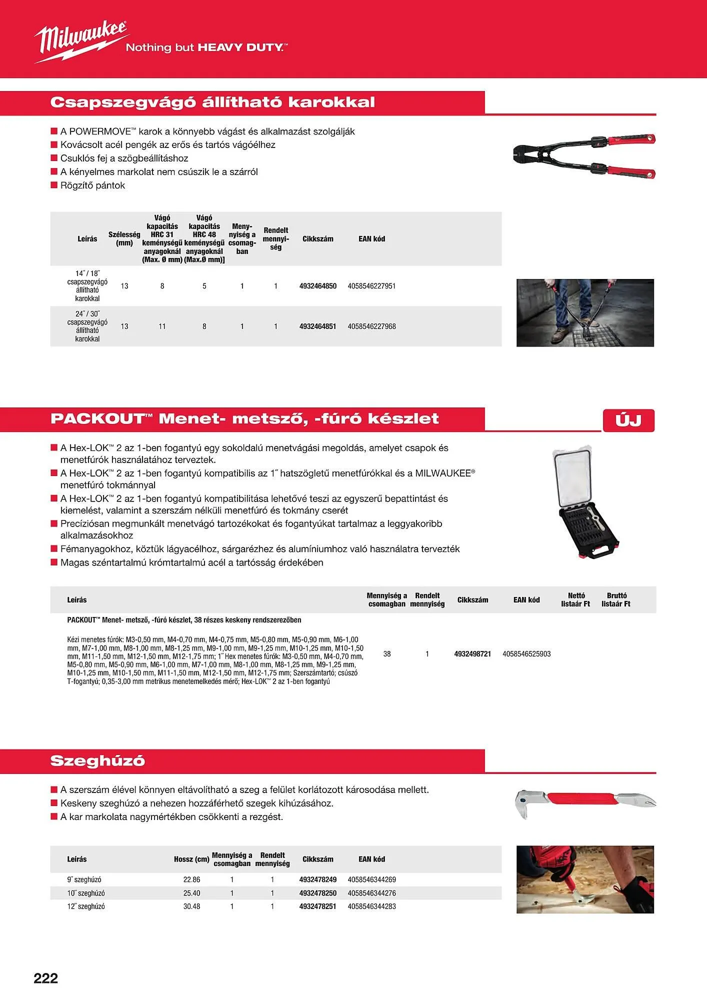 Katalógus Milwaukee akciós újság szeptember 16.-tól december 31.-ig 2025. - Oldal 222