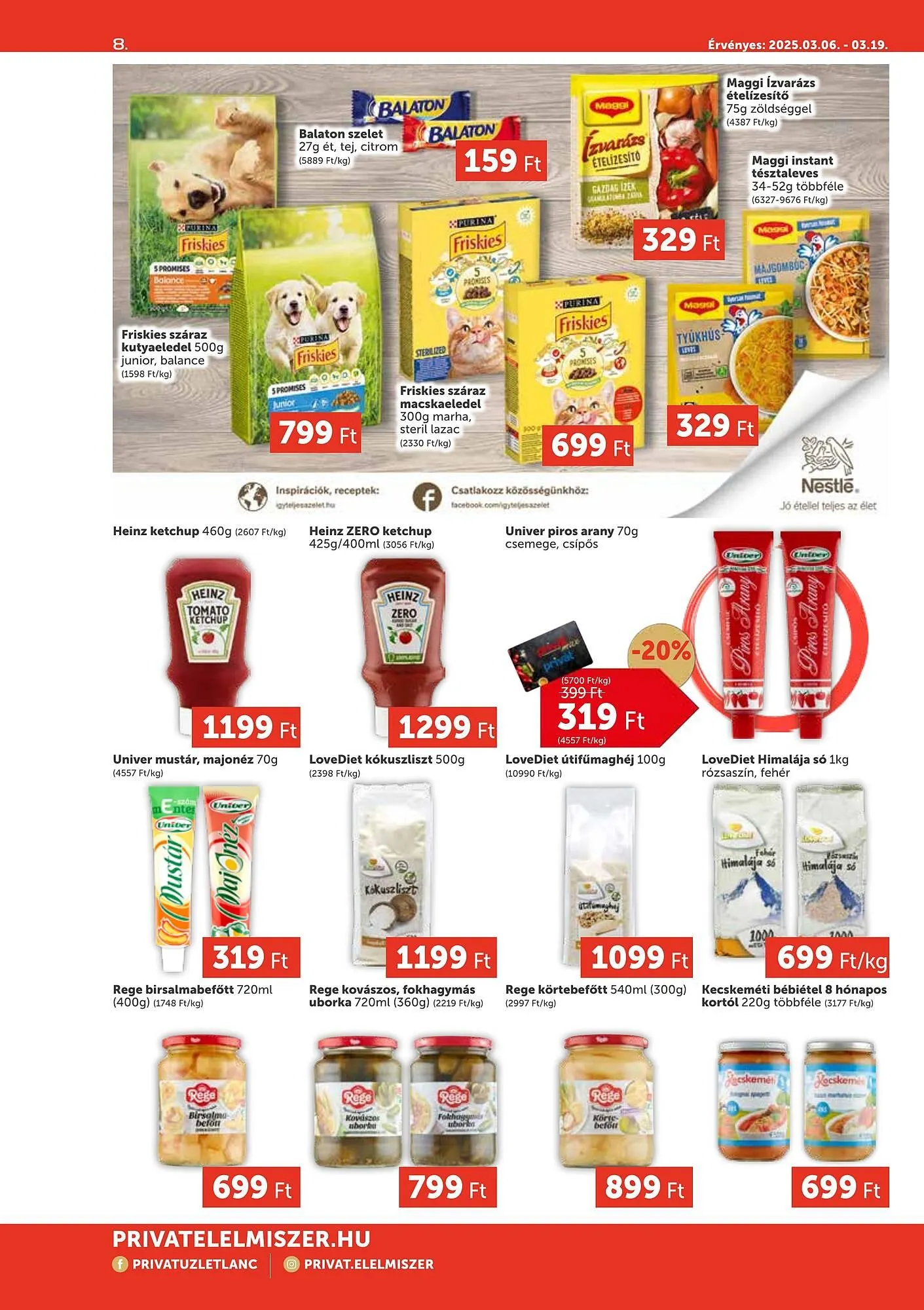 Katalógus PRIVÁT akciós újság március 6.-tól március 19.-ig 2025. - Oldal 8