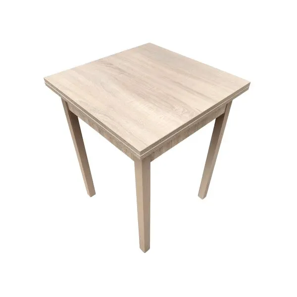 ÉTKEZŐASZTAL BŐVÍTHETŐ ASZTALLAPPAL, 76X80X60-125CM