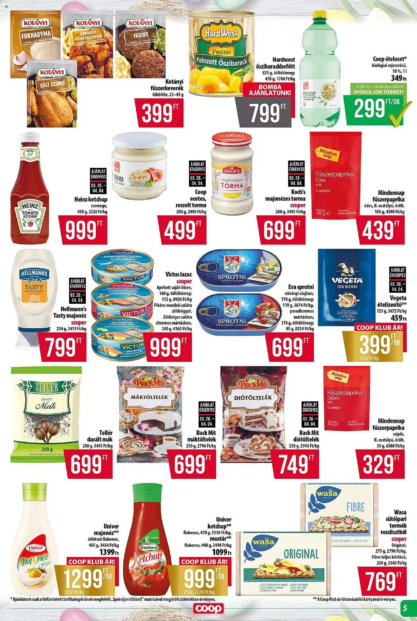 Katalógus Coop akciós újság március 26.-tól április 1.-ig 2026. - Oldal 5