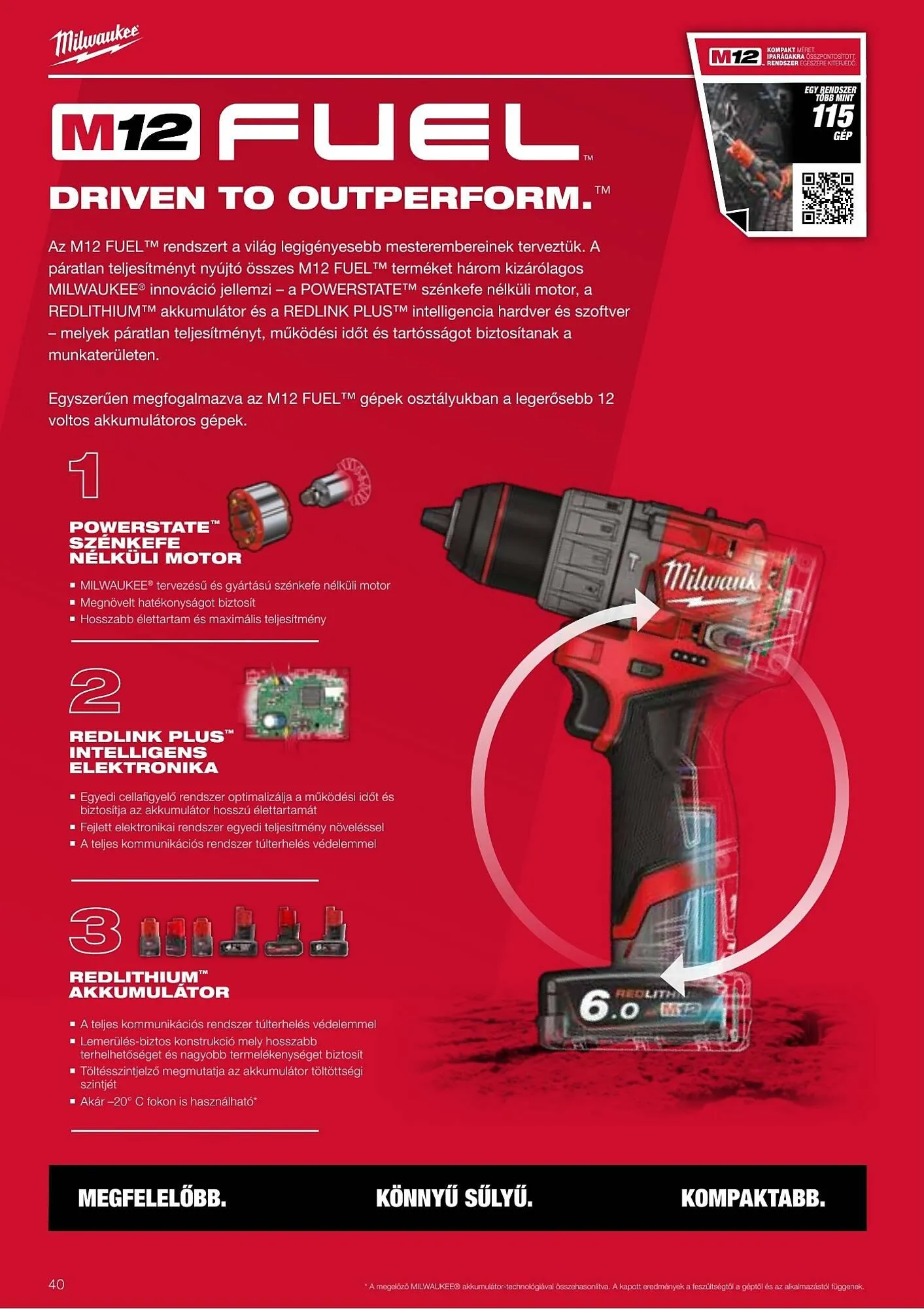 Katalógus Milwaukeetool akciós újság augusztus 14.-tól december 31.-ig 2025. - Oldal 40
