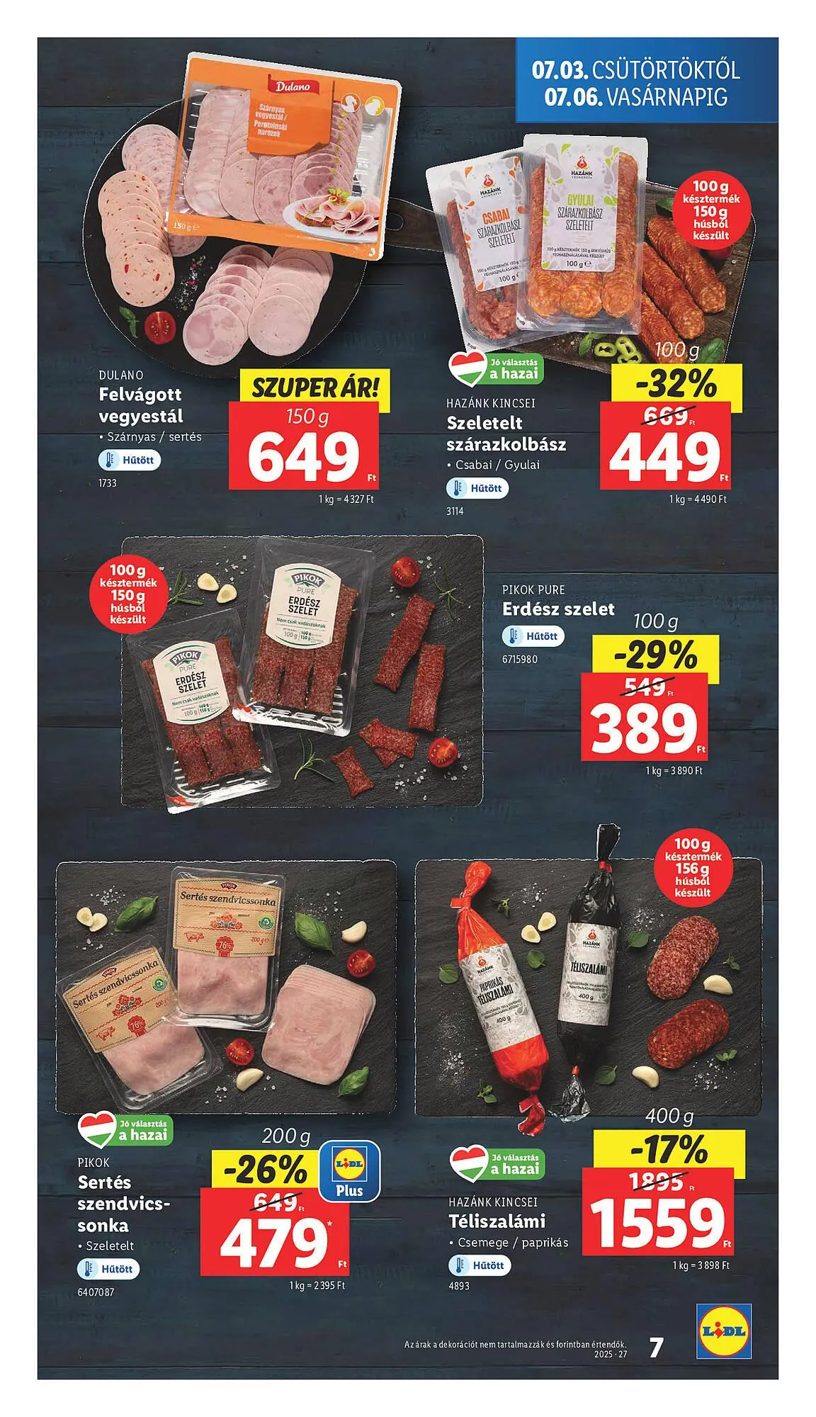 Katalógus Lidl akciós újság július 3.-tól július 9.-ig 2025. - Oldal 7