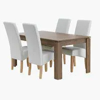 VEDDE H160 sötét tölgy + 4 BAKKELY krém