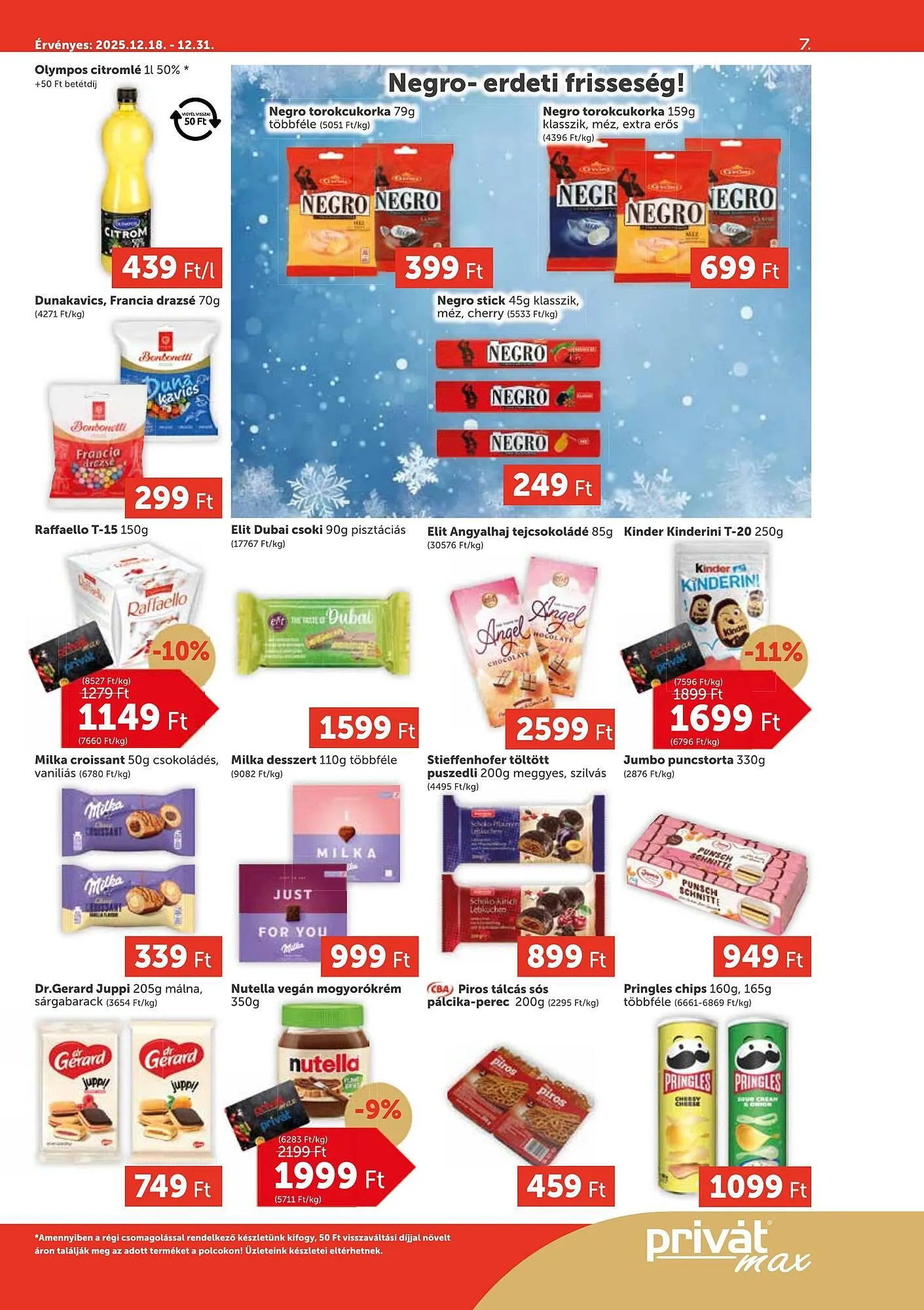 Katalógus PRIVÁT akciós újság december 18.-tól december 31.-ig 2025. - Oldal 7
