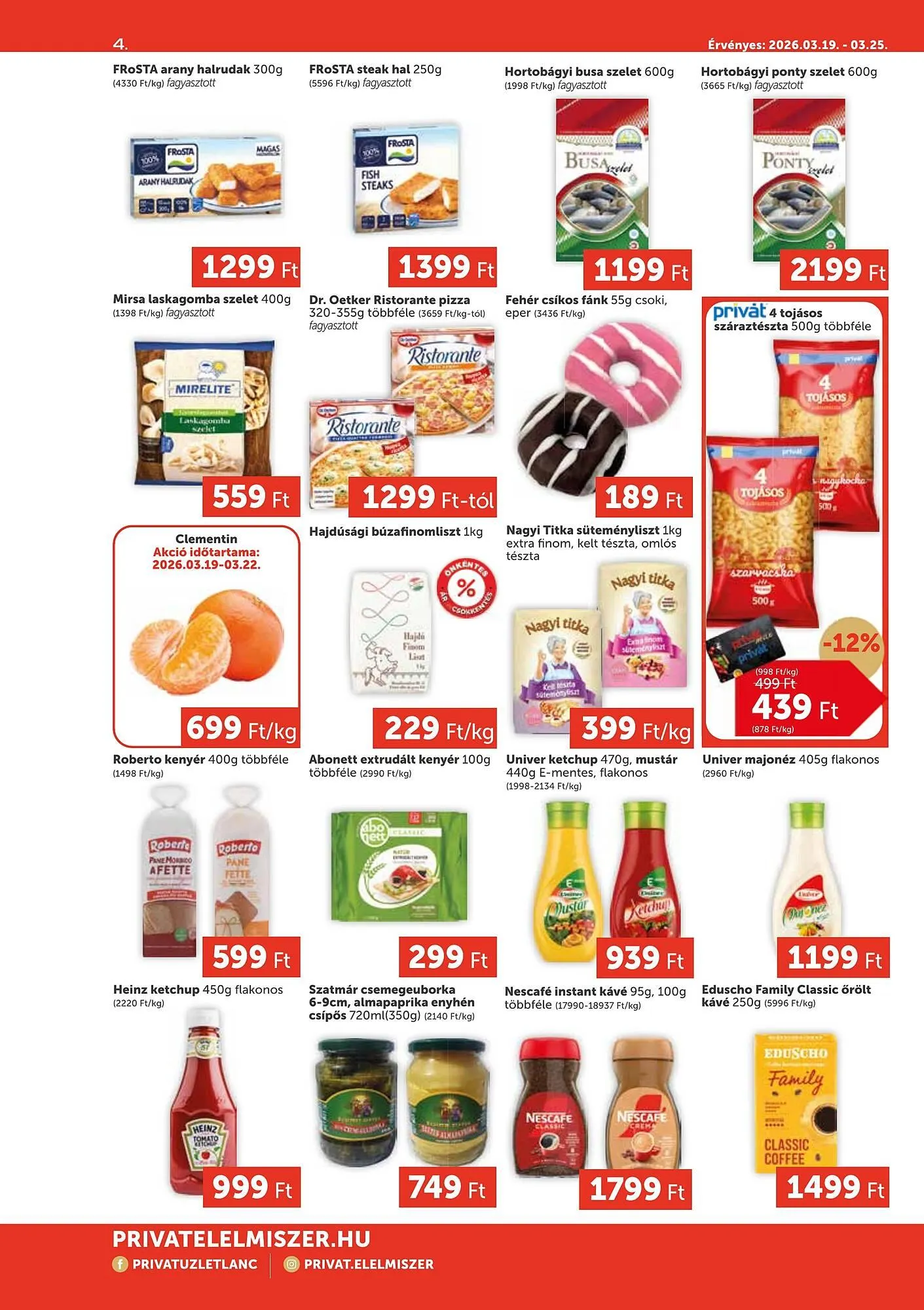 Katalógus PRIVÁT akciós újság március 19.-tól március 25.-ig 2026. - Oldal 4