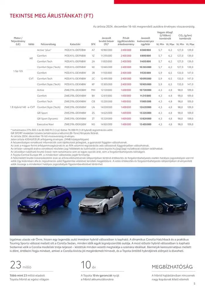 Katalógus Toyota Corolla Sedan december 18.-tól december 18.-ig 2025. - Oldal 5