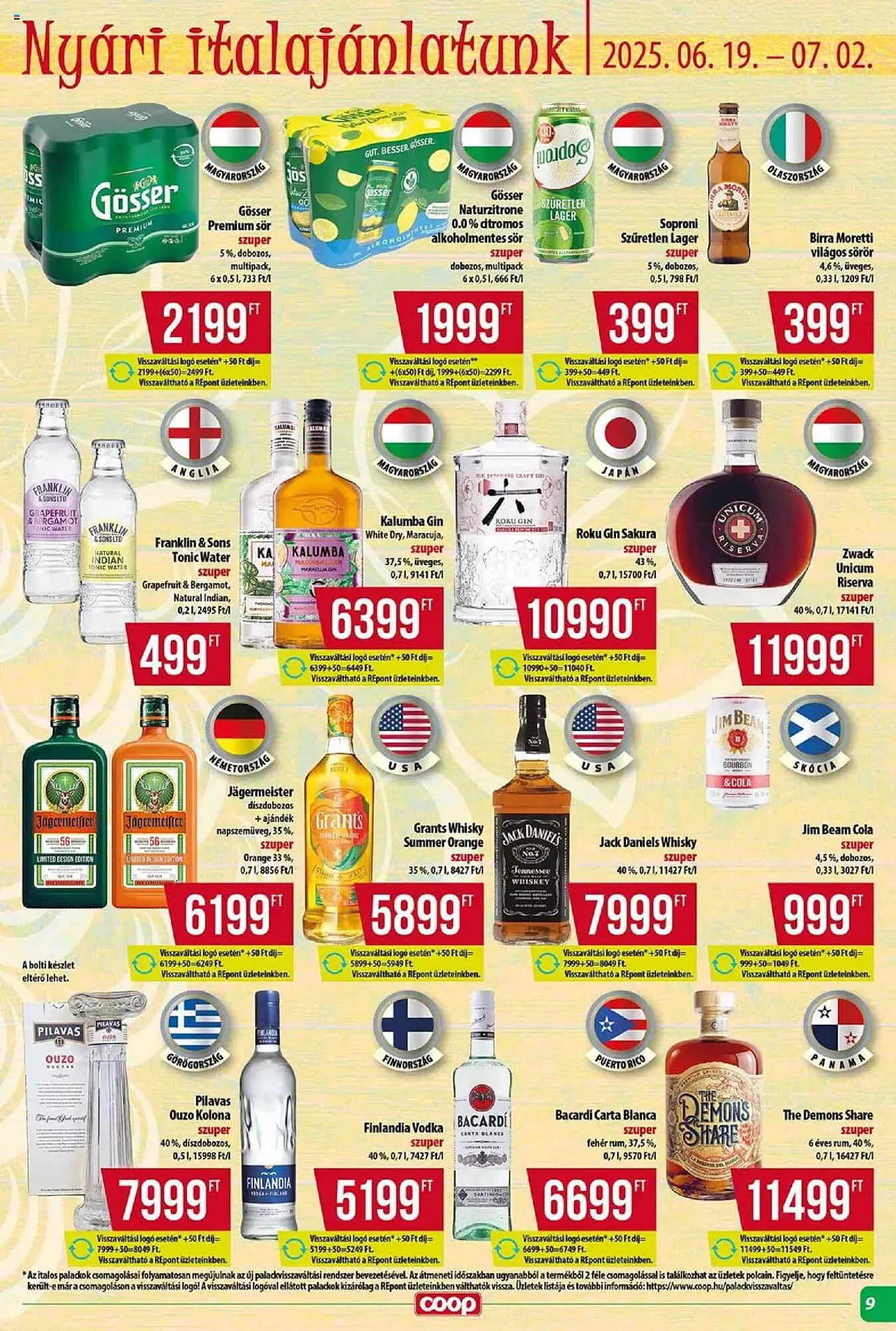 Katalógus Coop akciós újság június 19.-tól június 25.-ig 2025. - Oldal 9