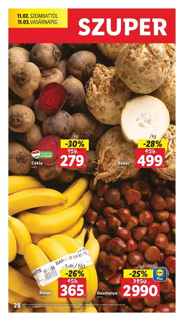 Katalógus Akciós újság – 44. hét október 31.-tól november 6.-ig 2024. - Oldal 28