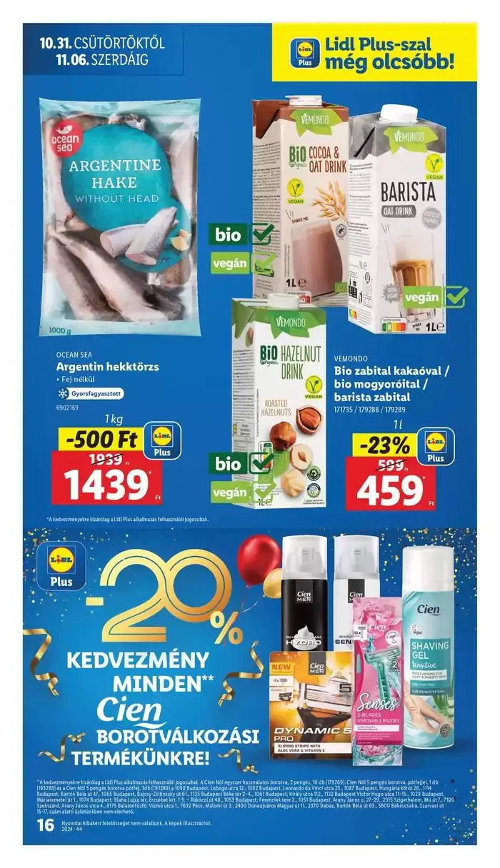 Katalógus Akciós újság – 44. hét október 31.-tól november 6.-ig 2024. - Oldal 16