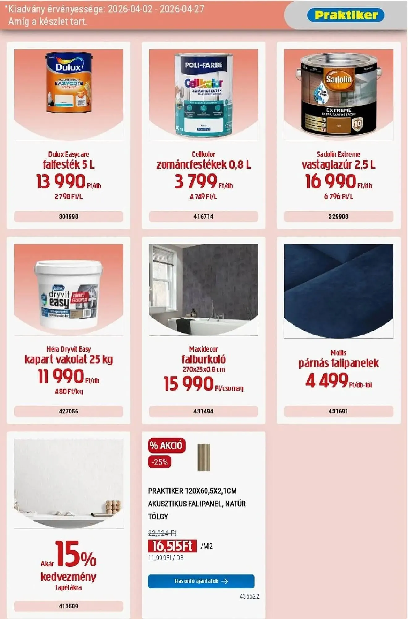 Katalógus Praktiker akciós újság április 2.-tól április 27.-ig 2026. - Oldal 9