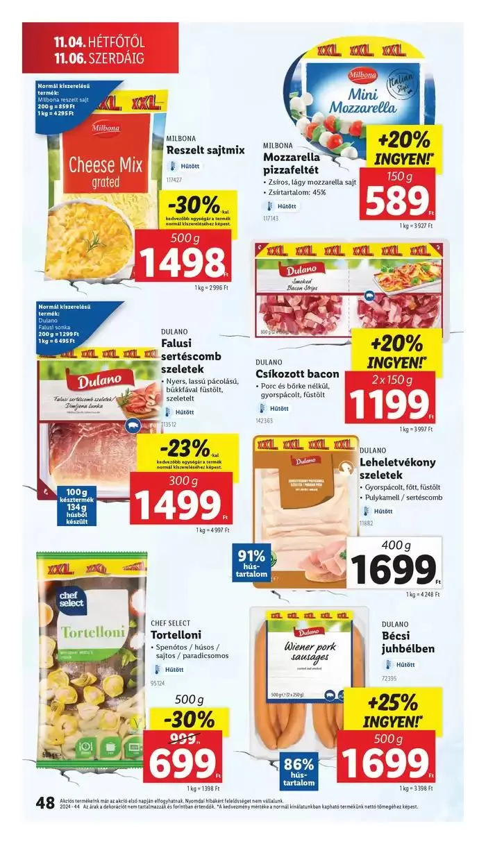 Katalógus Akciós újság – 44. hét október 31.-tól november 6.-ig 2024. - Oldal 48