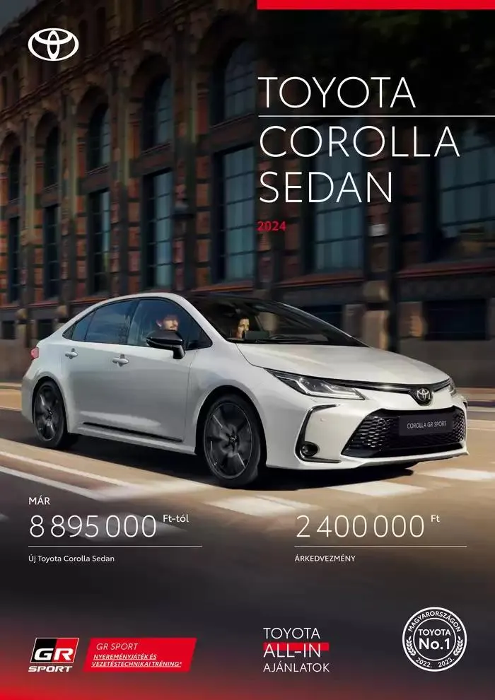Katalógus Toyota Corolla Sedan október 2.-tól október 2.-ig 2025. - Oldal 1