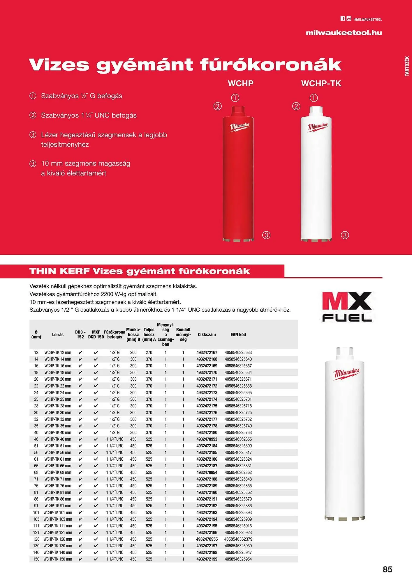 Katalógus Milwaukee akciós újság szeptember 16.-tól december 31.-ig 2025. - Oldal 85