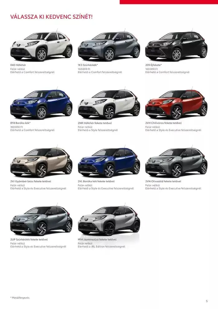 Katalógus Toyota Új AYGO X január 28.-tól január 28.-ig 2026. - Oldal 5